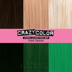 Crazy Color Semi-Permanent Hair Dye 100ml (Pine Green)