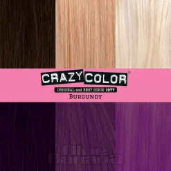 Crazy Color Semi-Permanent Hair Dye 100ml (Burgundy)