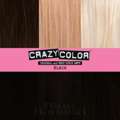 Crazy Color Semi-Permanent Hair Dye 100ml (Black)