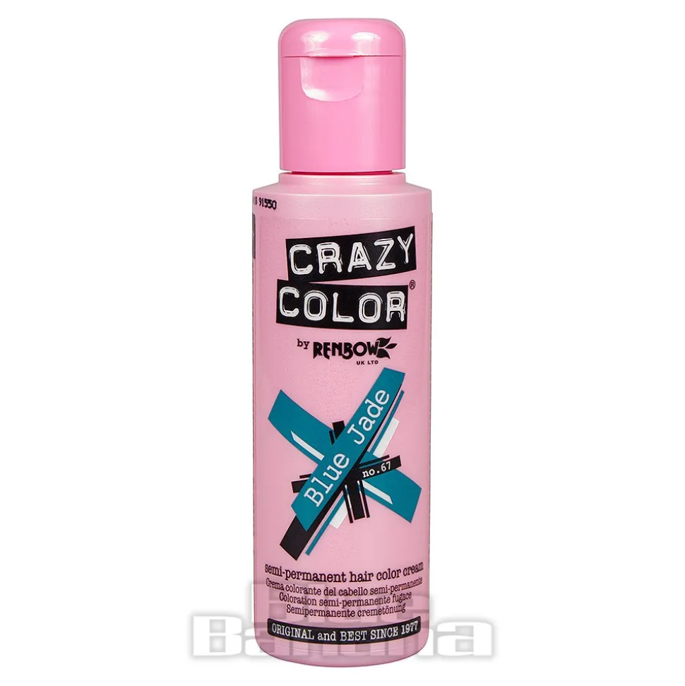 Crazy Color Semi-Permanent Hair Dye 100ml (Blue Jade)