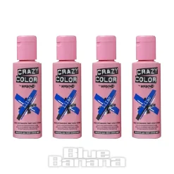 Crazy Color Semi-Permanent Hair Dye 4 Pack 100ml (Lilac)