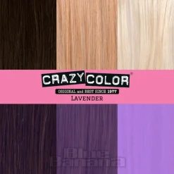 Crazy Color Semi-Permanent Hair Dye 4 Pack 100ml (Lavender)