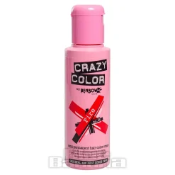 Crazy Color Semi-Permanent Hair Dye 100ml (Fire Red)