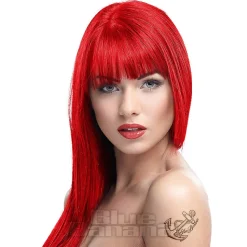 Crazy Color Semi-Permanent Hair Dye 100ml (Fire Red)