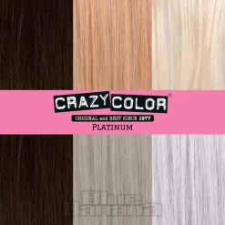 Crazy Color Semi-Permanent Hair Dye 100ml (Platinum)