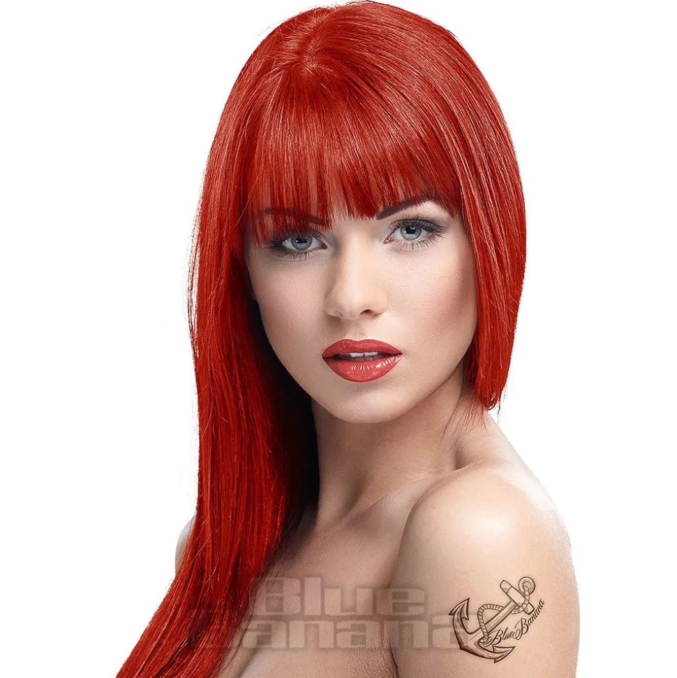 Crazy Color Semi-Permanent Hair Dye 100ml (Vermillion Red)
