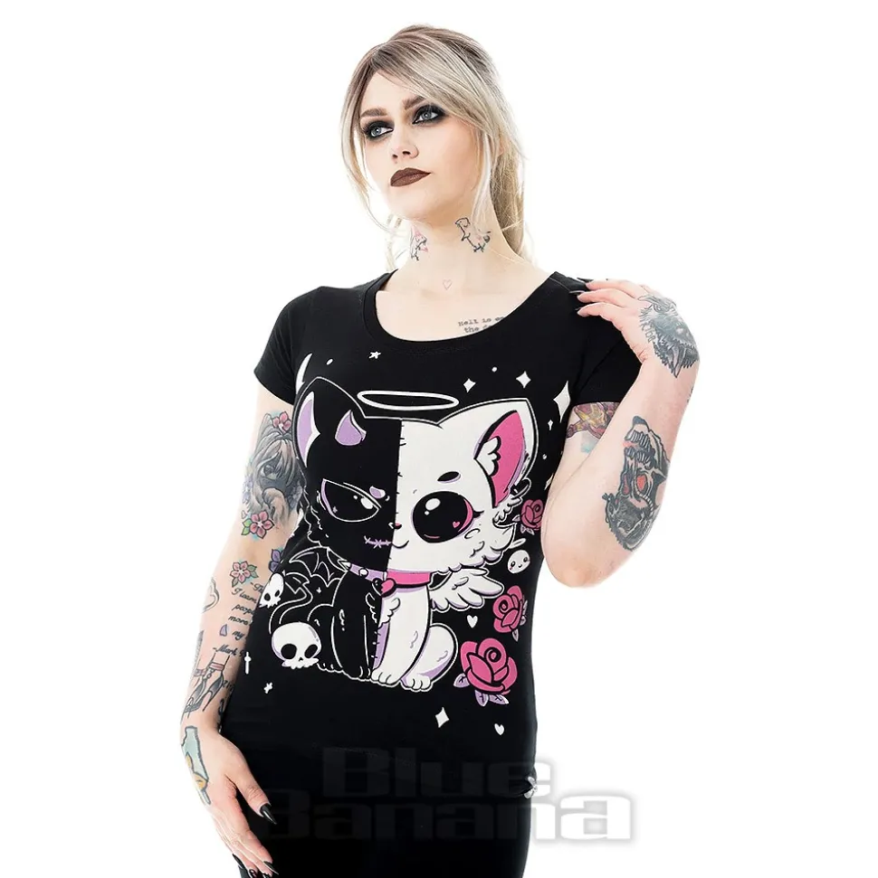 Cupcake Cult Lvd Kitty T-Shirt (Black)