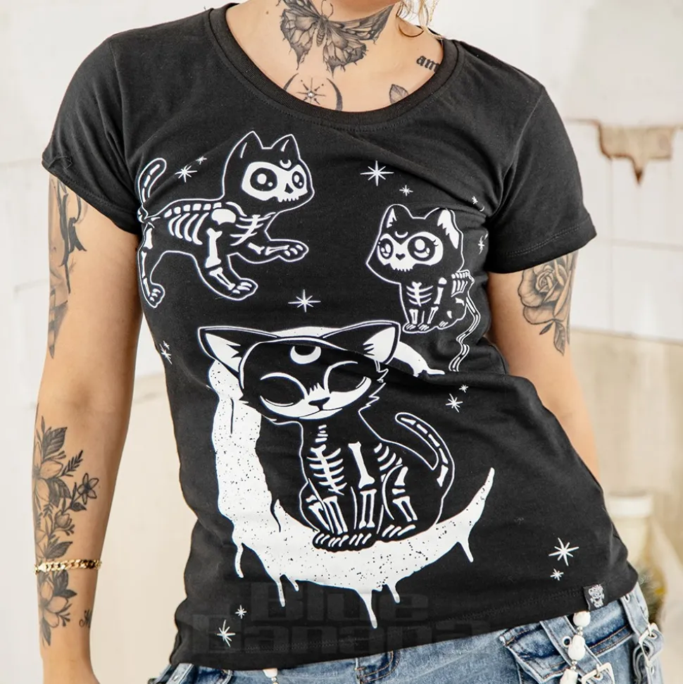 Cupcake Cult Moonlight T-Shirt (Black/White)