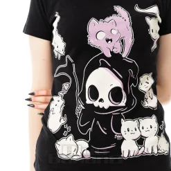 Cupcake Cult Nine Lives T-Shirt (Black)