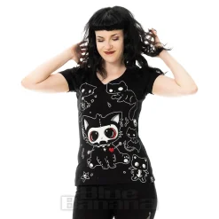 Cupcake Cult Phantom Kitty T-Shirt (Black)
