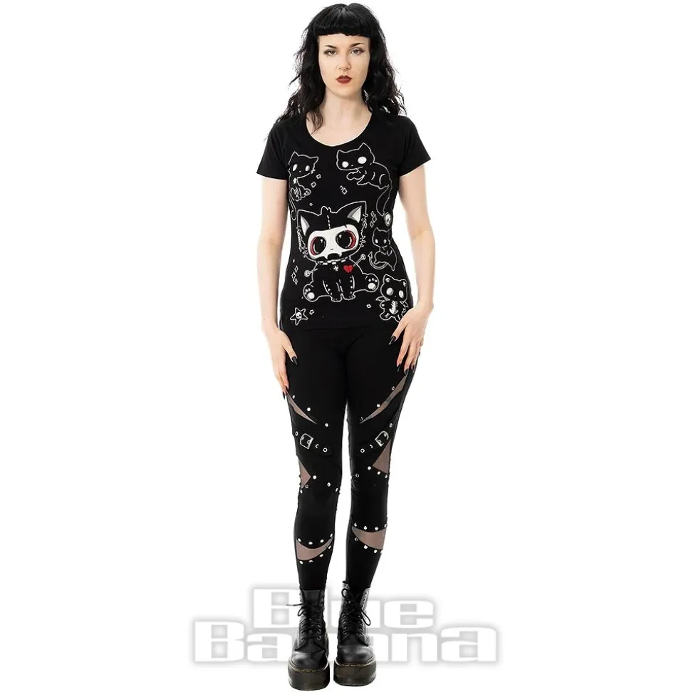 Cupcake Cult Phantom Kitty T-Shirt (Black)