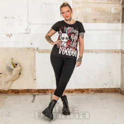 Cupcake Cult Ritual Bunny T-Shirt (Black/Red)