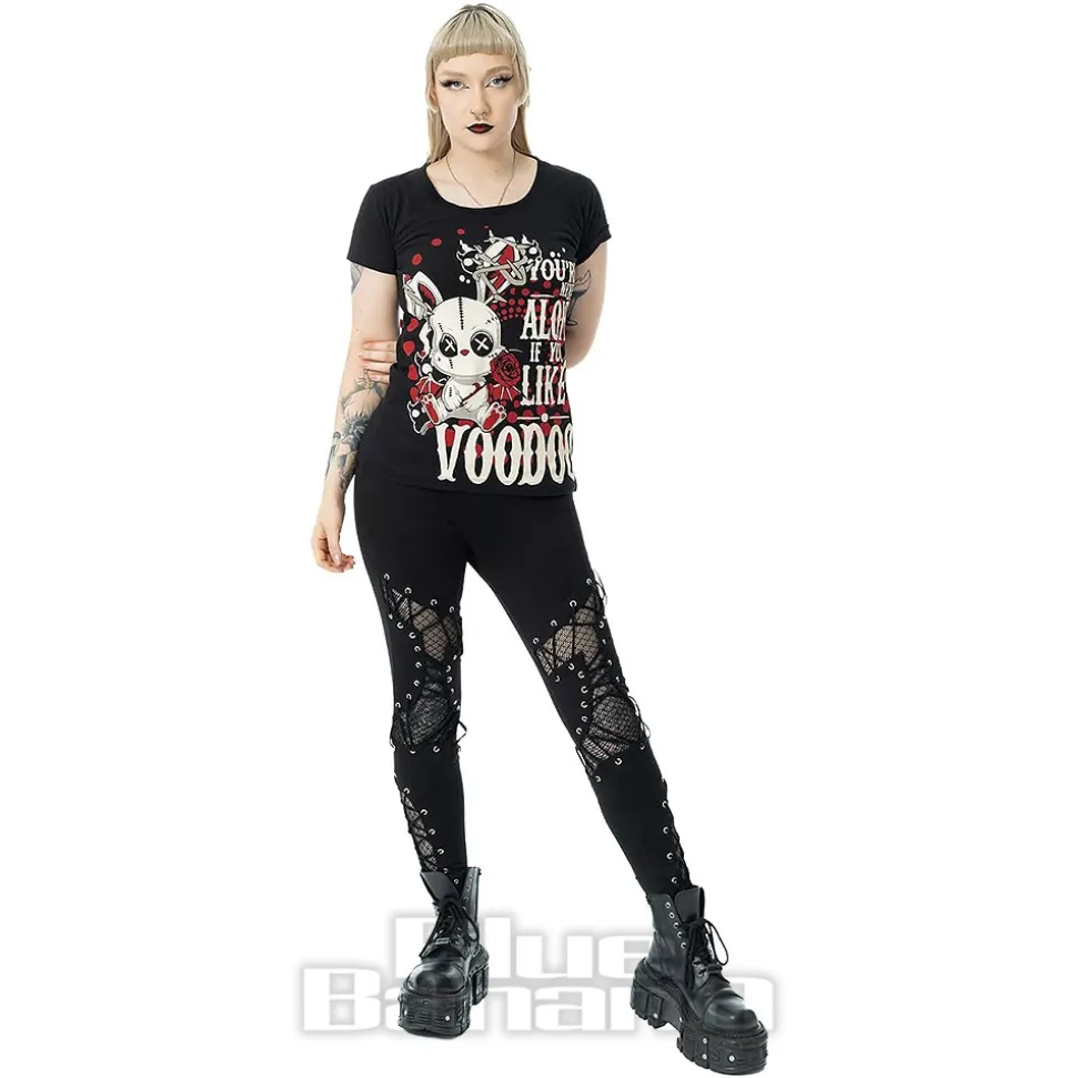 Cupcake Cult Ritual Bunny T-Shirt (Black/Red)