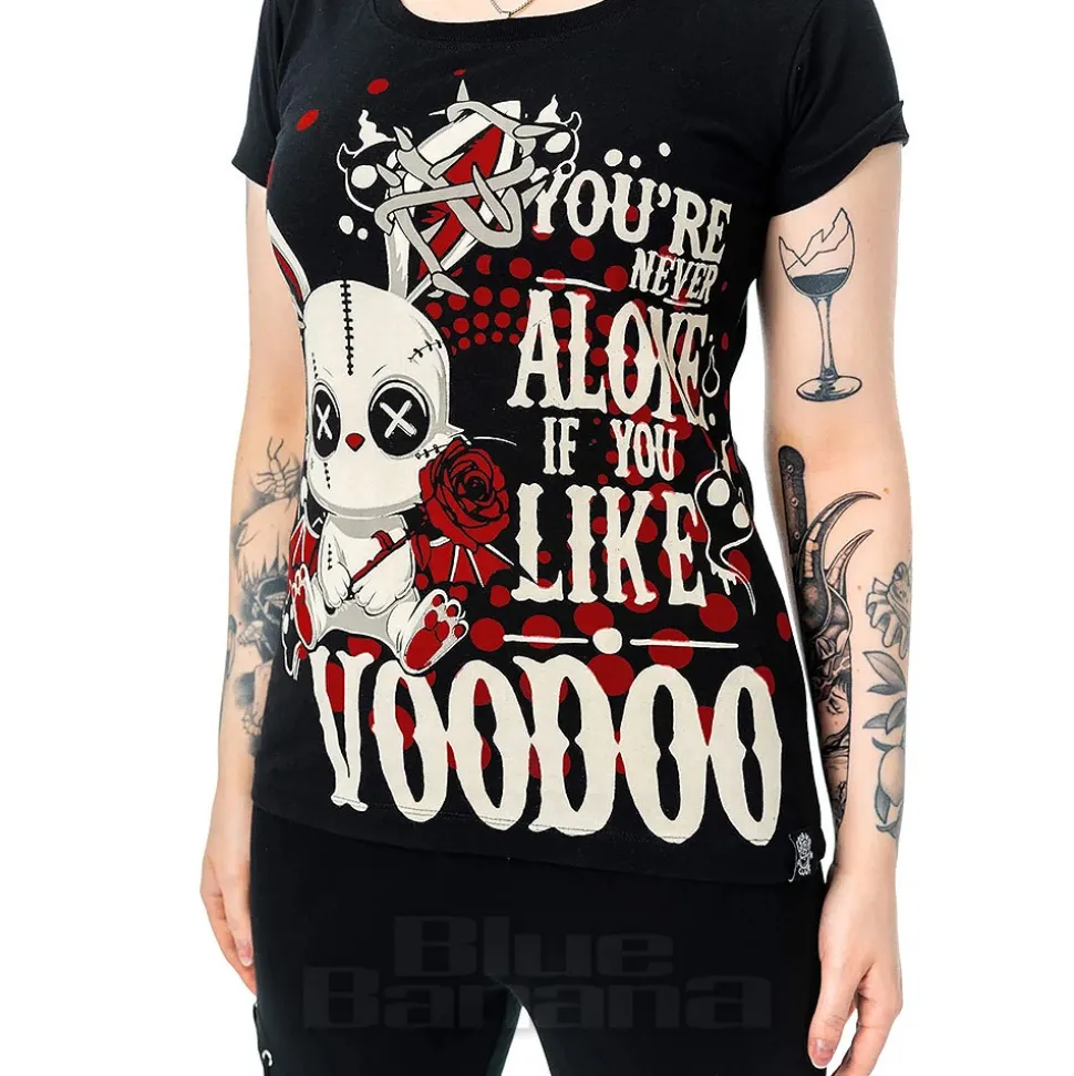 Cupcake Cult Ritual Bunny T-Shirt (Black/Red)