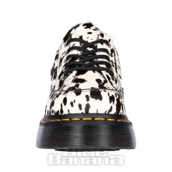Dr Martens Buzz 5 Eye Dalmatian Shoe (Black & Cream)