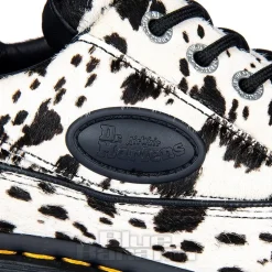 Dr Martens Buzz 5 Eye Dalmatian Shoe (Black & Cream)