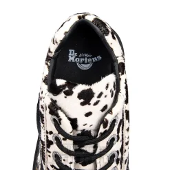 Dr Martens Buzz 5 Eye Dalmatian Shoe (Black & Cream)