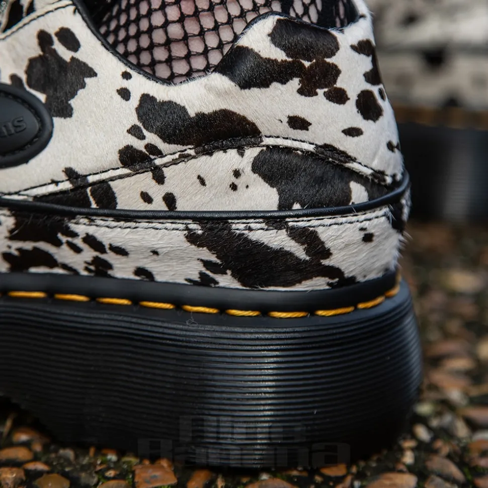 Dr Martens Buzz 5 Eye Dalmatian Shoe (Black & Cream)