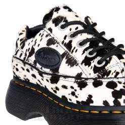 Dr Martens Buzz 5 Eye Dalmatian Shoe (Black & Cream)