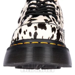 Dr Martens Buzz 5 Eye Dalmatian Shoe (Black & Cream)