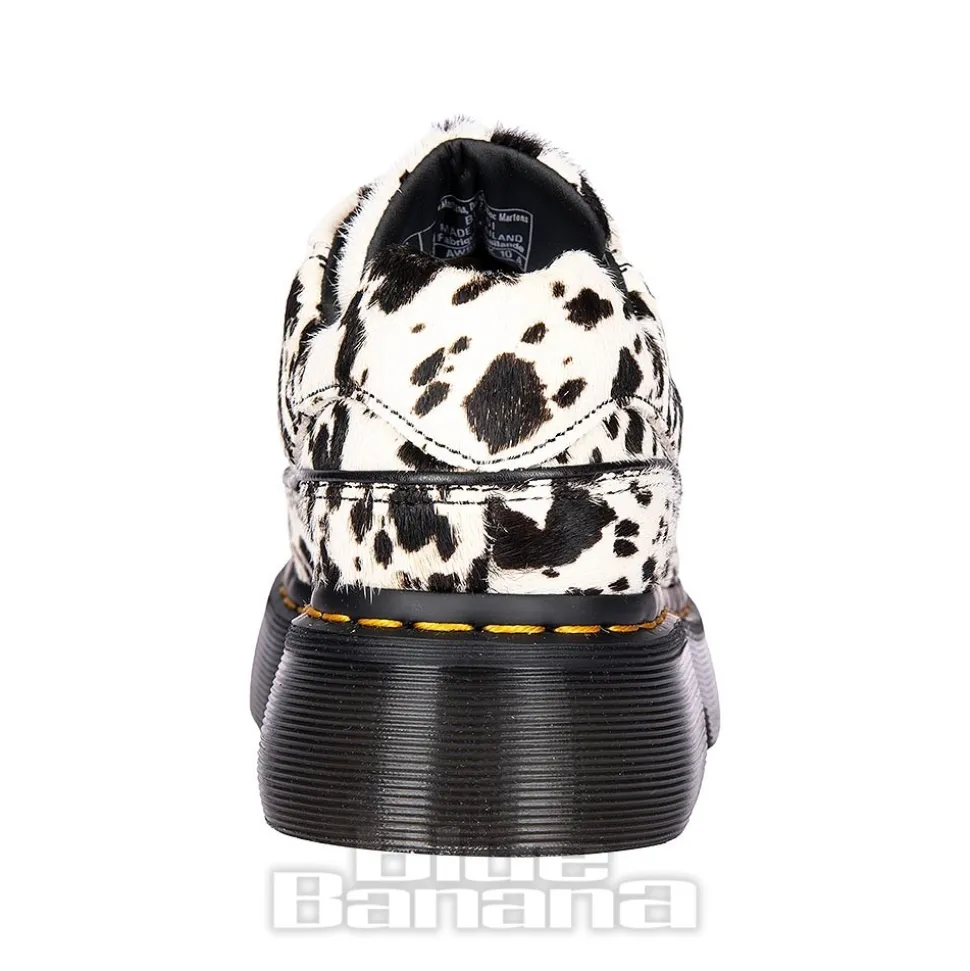 Dr Martens Buzz 5 Eye Dalmatian Shoe (Black & Cream)