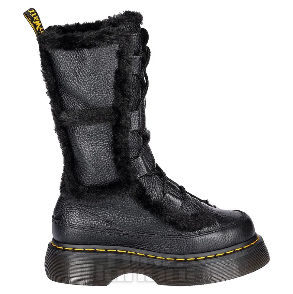 Dr Martens Buzz Faux Fur Boots (Black)
