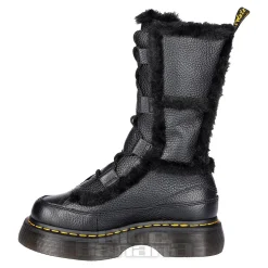Dr Martens Buzz Faux Fur Boots (Black)