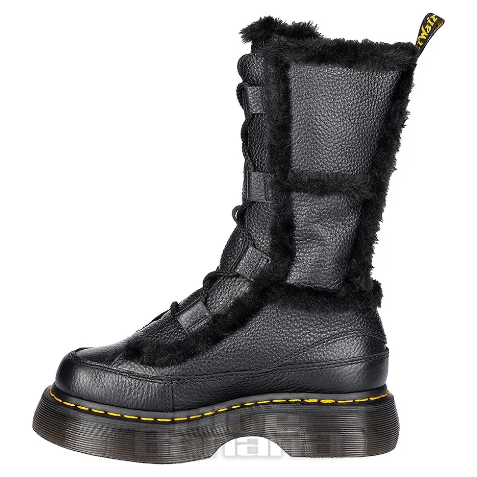 Dr Martens Buzz Faux Fur Boots (Black)