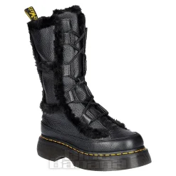 Dr Martens Buzz Faux Fur Boots (Black)