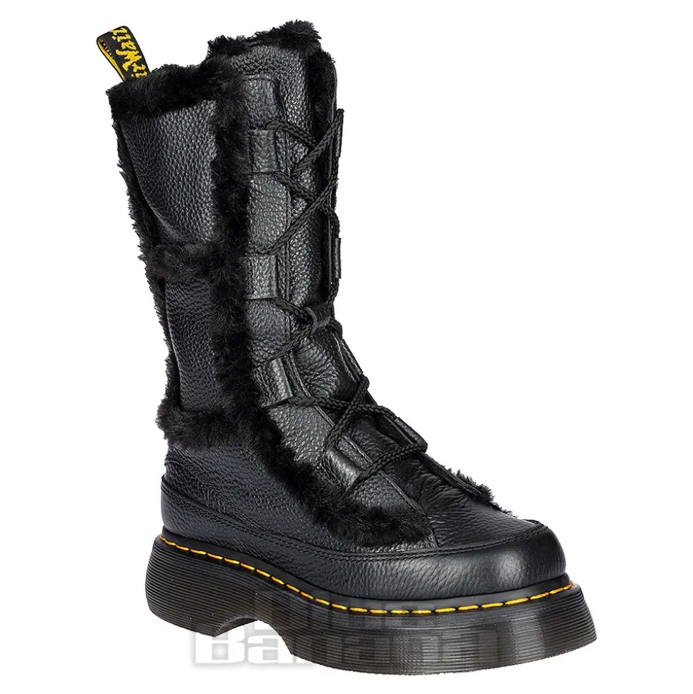 Dr Martens Buzz Faux Fur Boots (Black)