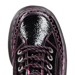 Dr Martens Buzz Patent Shoe (Black/Pink)