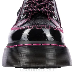 Dr Martens Buzz Patent Shoe (Black/Pink)