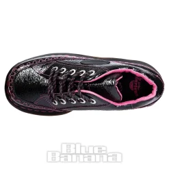 Dr Martens Buzz Patent Shoe (Black/Pink)