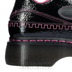 Dr Martens Buzz Patent Shoe (Black/Pink)
