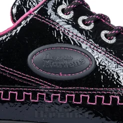 Dr Martens Buzz Patent Shoe (Black/Pink)