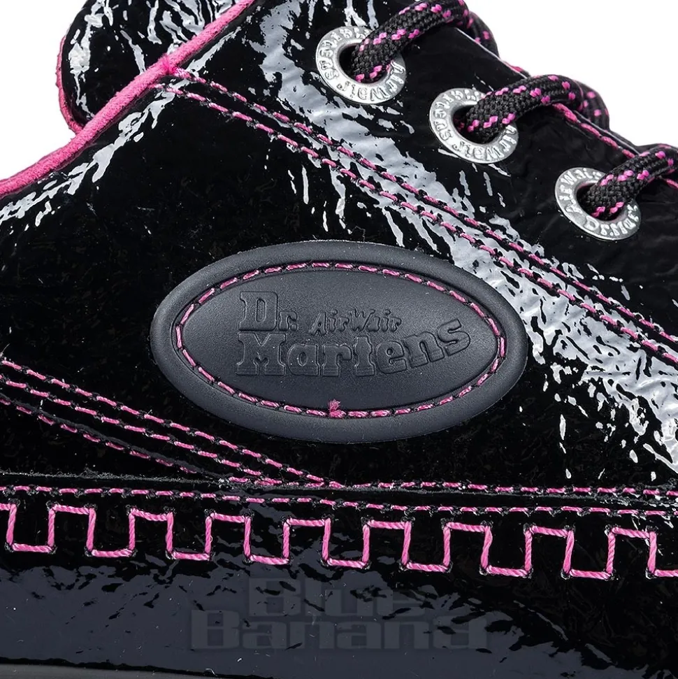 Dr Martens Buzz Patent Shoe (Black/Pink)