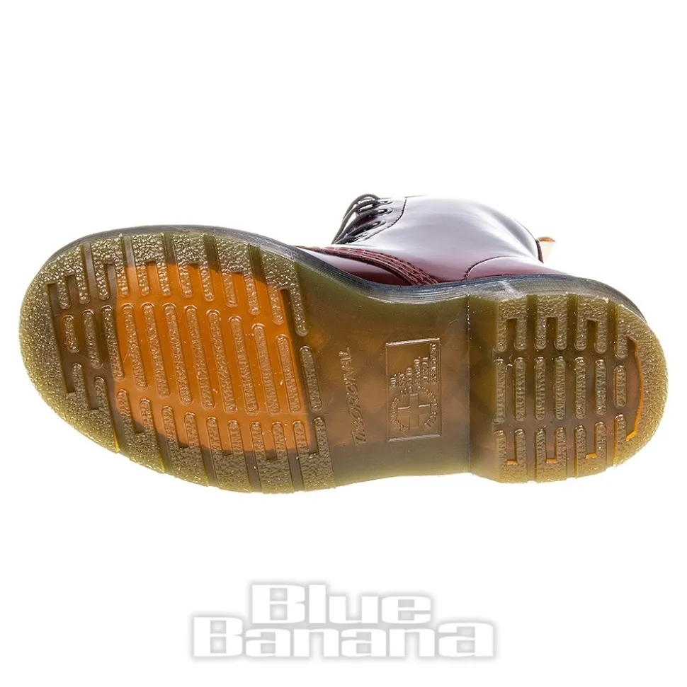 Dr Martens 1460 Cambridge Brush Vegan Boots (Cherry Red)