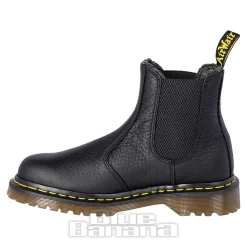 Dr Martens 2976 Grizzly Faux Fur Chelsea Boots (Black)