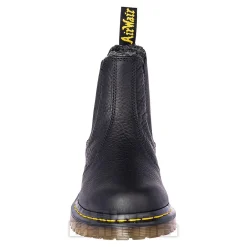 Dr Martens 2976 Grizzly Faux Fur Chelsea Boots (Black)