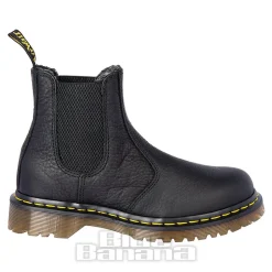 Dr Martens 2976 Grizzly Faux Fur Chelsea Boots (Black)