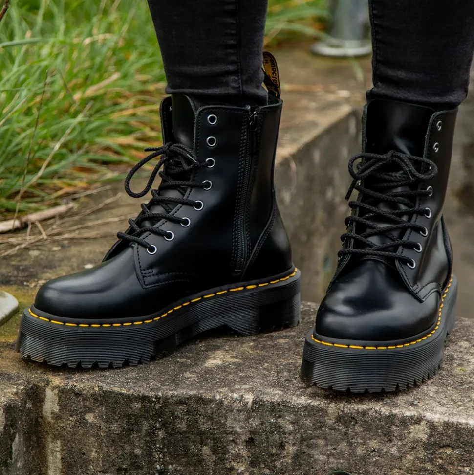 Dr Martens Jadon Polished Boots (Black)