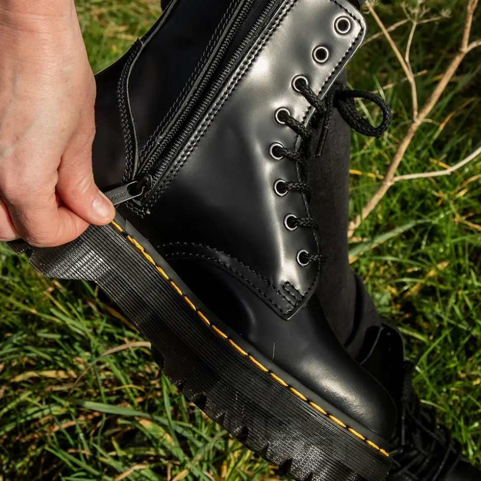 Dr Martens Jadon Polished Boots (Black)