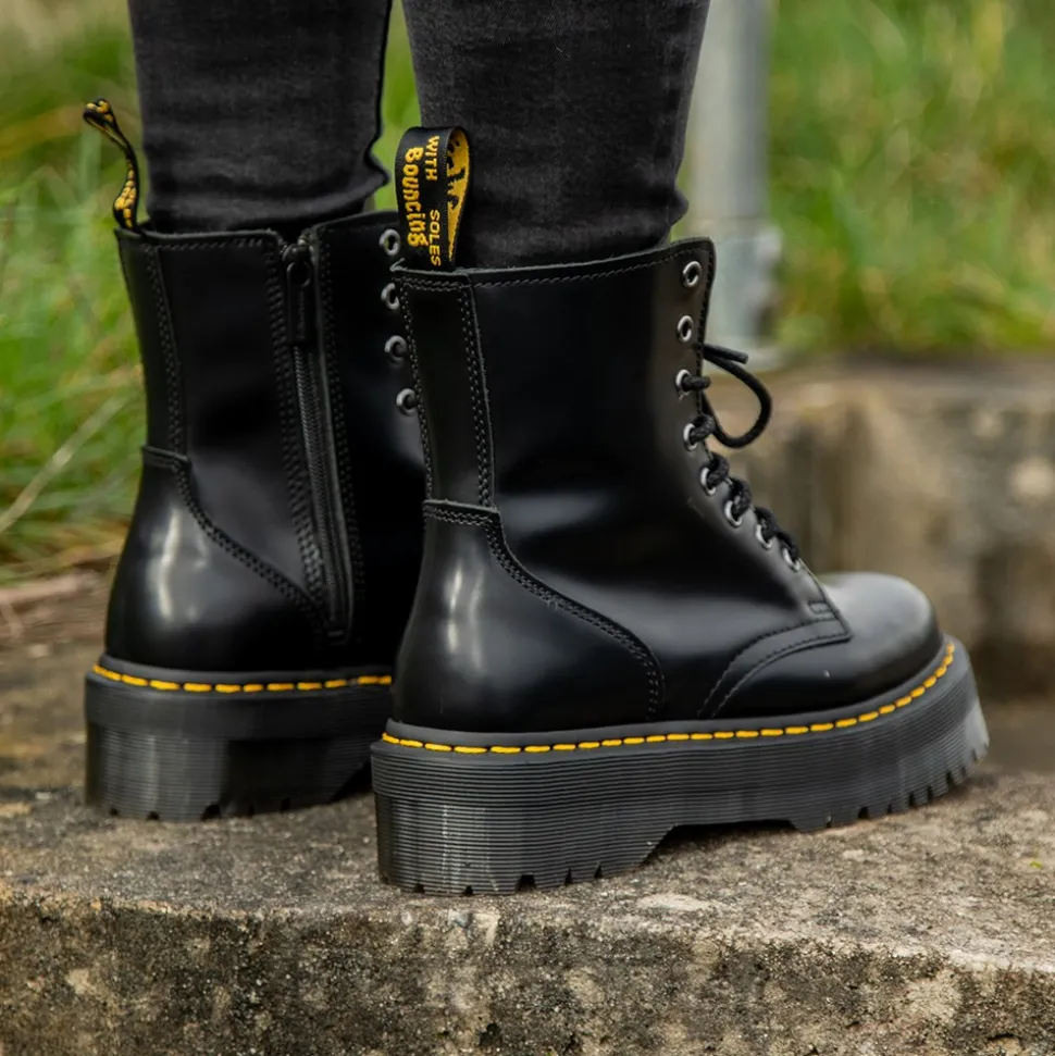 Dr Martens Jadon Polished Boots (Black)