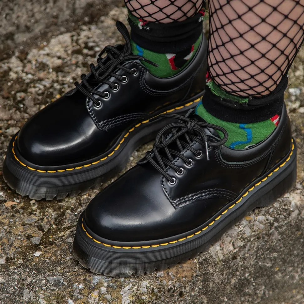 Dr Martens Quad 8053 Smooth Shoes (Black)