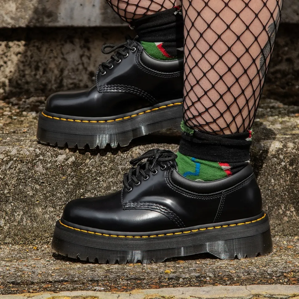 Dr Martens Quad 8053 Smooth Shoes (Black)