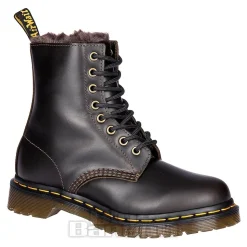 Dr Martens Serena 1460 Faux Fur Boots (Taupe)
