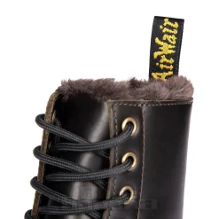 Dr Martens Serena 1460 Faux Fur Boots (Taupe)