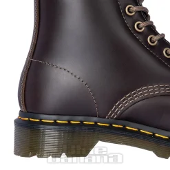 Dr Martens 1460 Serena Faux Fur Boots (Dark Khaki Brown)
