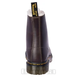 Dr Martens 1460 Serena Faux Fur Boots (Dark Khaki Brown)