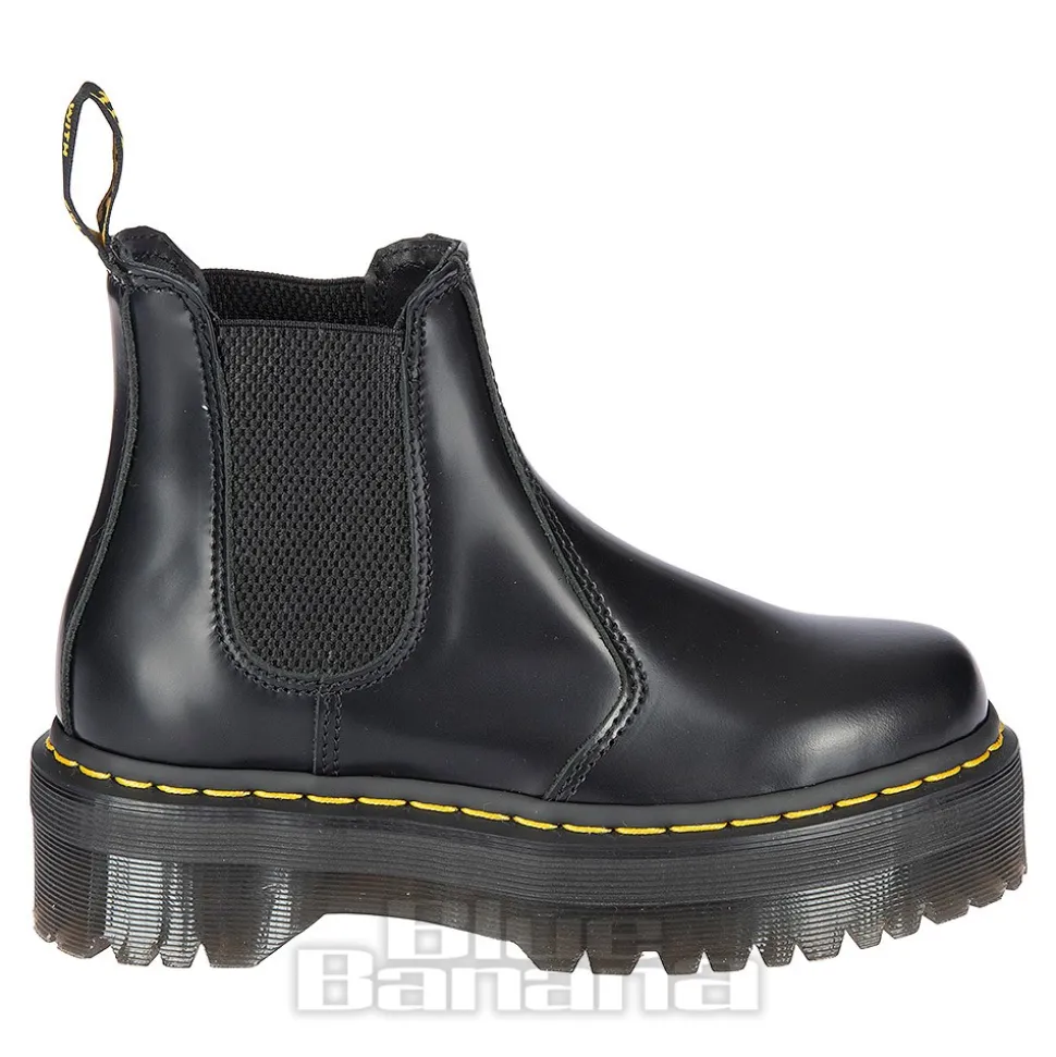 Dr Martens Smooth 2976 Quad Platform Boot (Black)